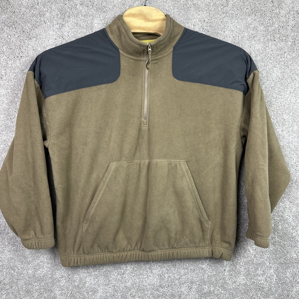 Fielder Bonobos Brown Sherpa Pullover Hoodie Men's Size XL Warm Cozy